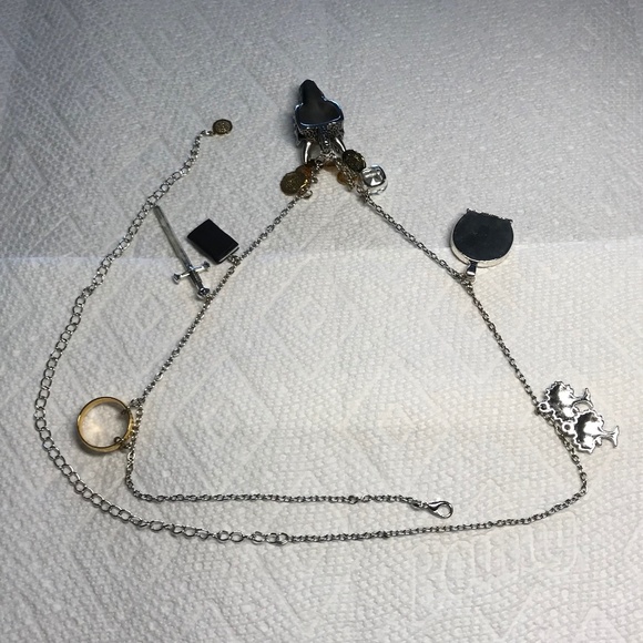 The Hobbit J. R. R. Tolkien Handmade Literature Necklace, Smaug Arkenstone Ring - Picture 13 of 16